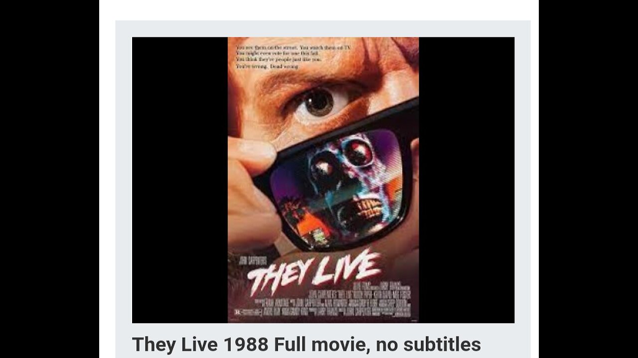 They Live 1988 Full movie, no subtitles