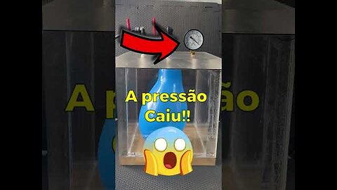 Invrivel o que acontece com Balão Na Camara de Vacuo😱😱😱