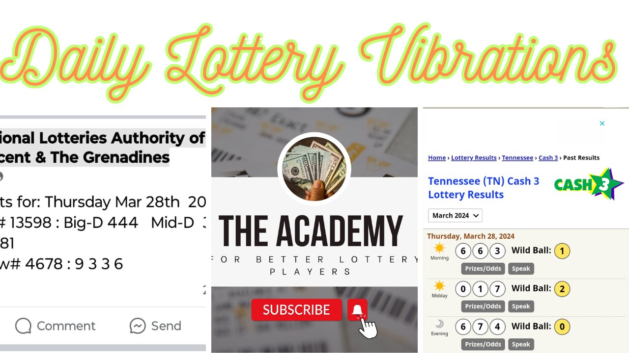 Thursday Daily Lottery Vibrations 💲 April 25th 2024 Lottery Suggestions for Financial Blessings