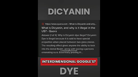 DICYANIN INTER DIMENSIONAL GOGGLES