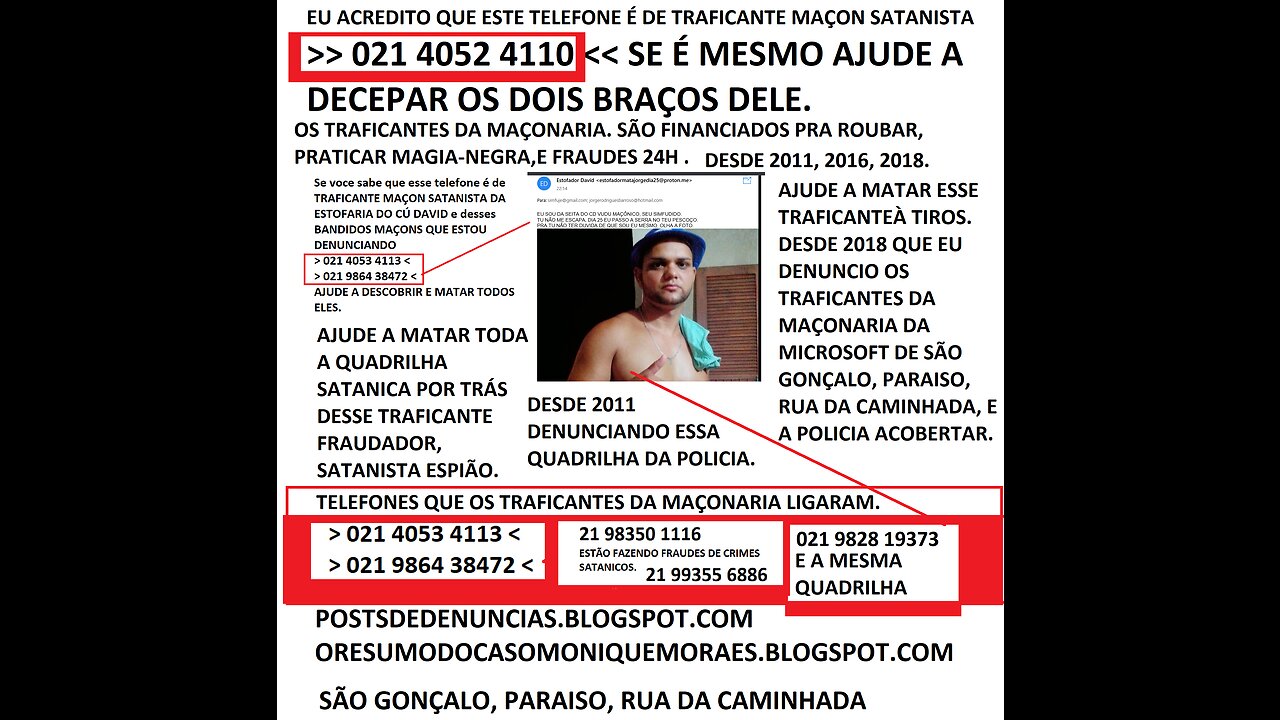 A QUADRILHA DA CERRA, BUZINAS, E ZUMBIDO, INVERSÃO DE INFORMAÇÕES