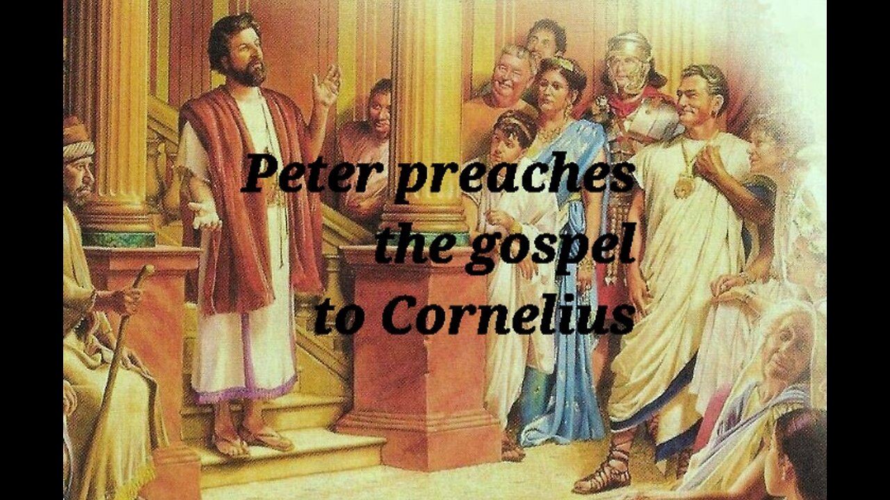 Peter preaches JESUS not Mary to Cornelius