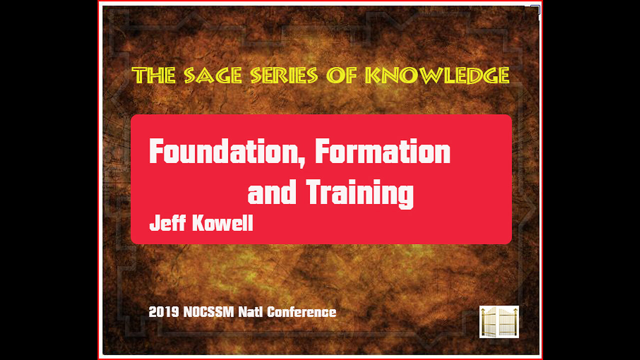 Church Security Ministry - Foundation, Formation & Training