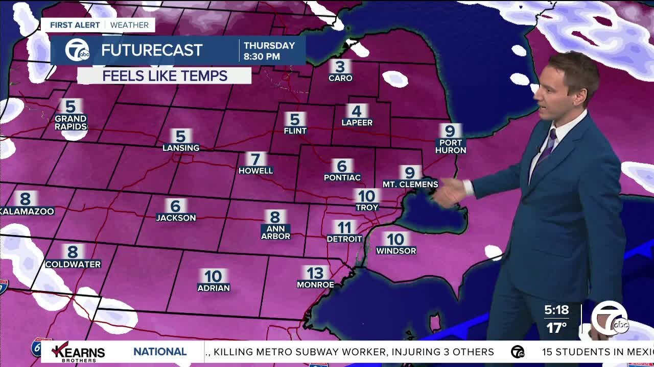 Detroit Weather: Wind picks up with more arctic air on the way