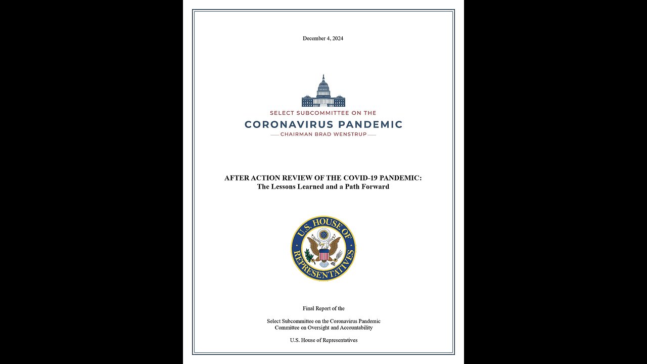 The Select Subcommittee on the Coronavirus Pandemic’s final report