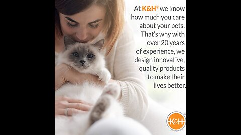 K&H Pet Products Self-Warming Kitty Hooded Bed - Hood is Removable