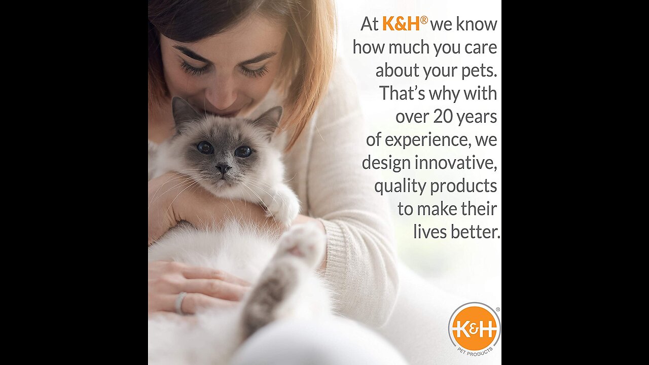 K&H Pet Products Self-Warming Kitty Hooded Bed - Hood is Removable