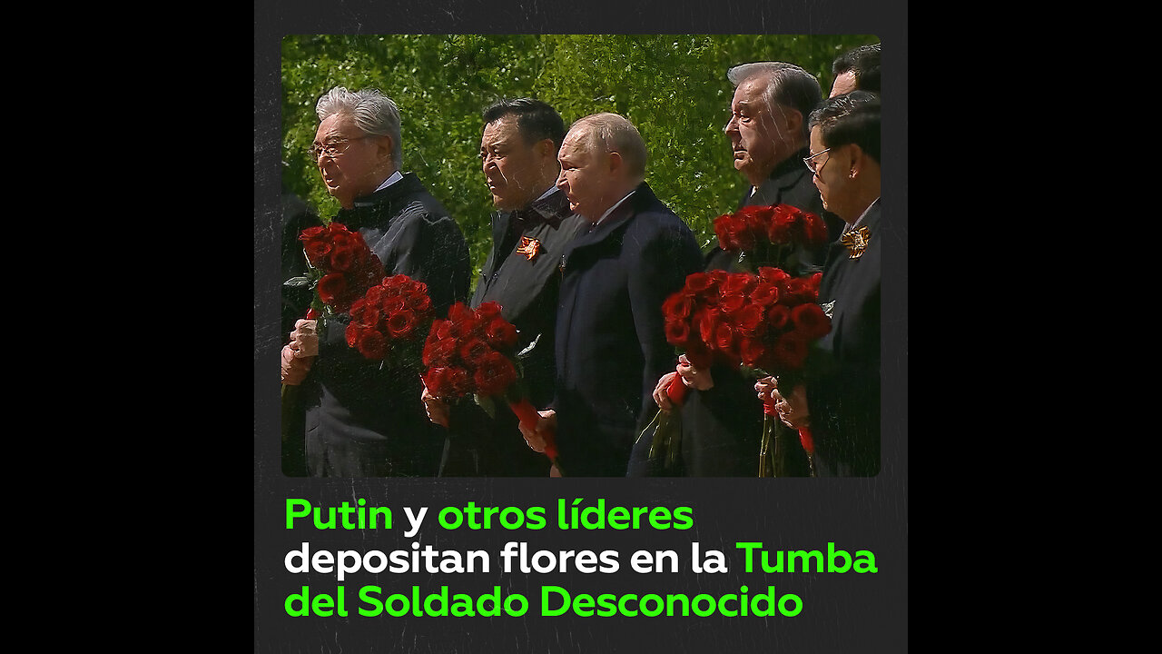 Putin y otros líderes honran la memoria de los caídos en 1941-1945