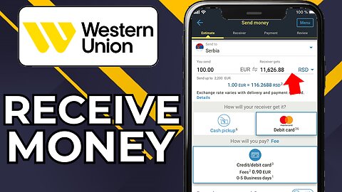 HOW TO RECEIVE MONEY ON WESTERN UNION APP