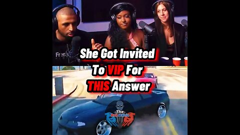 She Got Invited to VIP for This Answer #freshandfit
