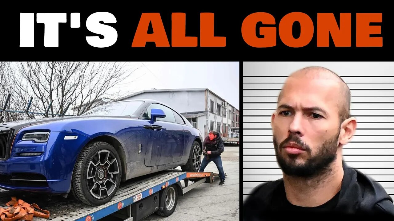 Andrew Tate Spent $20 million Dollars for the cars that are now seized