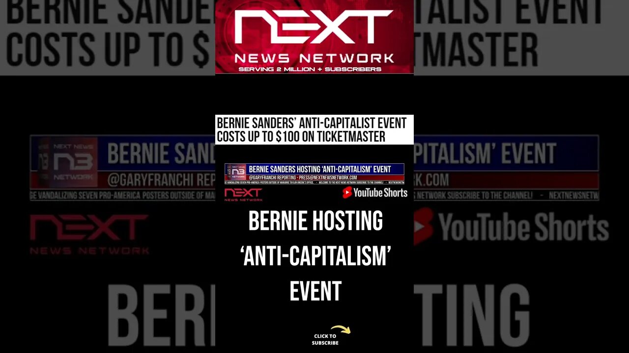 Bernie Sanders Hosting ‘Anti-Capitalism’ Event #shorts