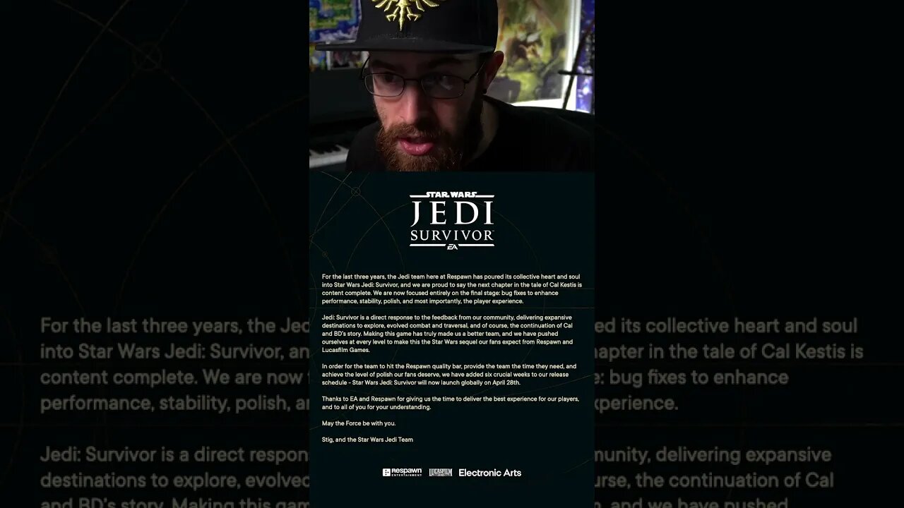 Star Wars Jedi Survivor is DELAYED!