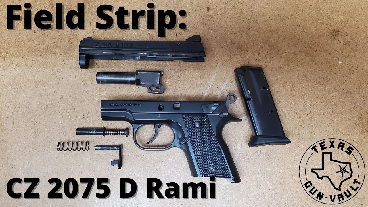 Field Strip: CZ 2075 D Rami (Subcompact version of the CZ 75)