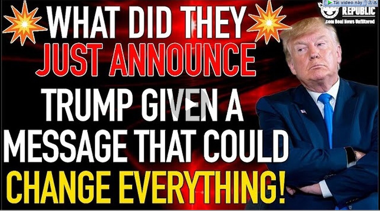 What Do They Have Planned!! Trump Given Message That Could Change Everything!! - Nov 30.