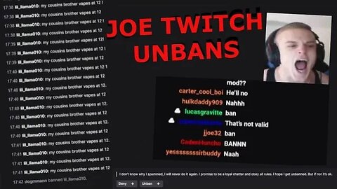 Joe Bartolozzi Unbans Twitch Chatters ep 7