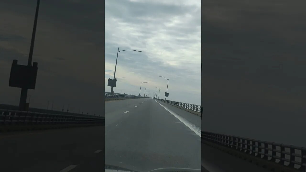 8 mins of driving through the Chesapeake Bridge