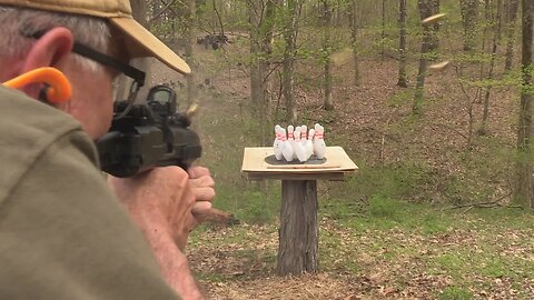 Full Auto Glock Carbine vs Bowling Pins