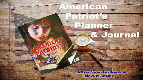 American Patriot's Planner & Journal, Beautiful, 53 weeks organizer, Two monthly planners, Un-dated