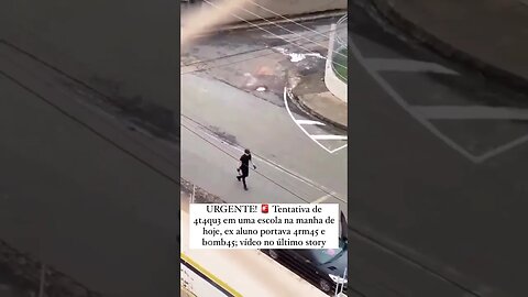 ADOLESCENTE ENTRA COM BOMA, ARMA FALSA E MACHADO EM ESCOLA NO INTERIOR DE SÃO PAULO.