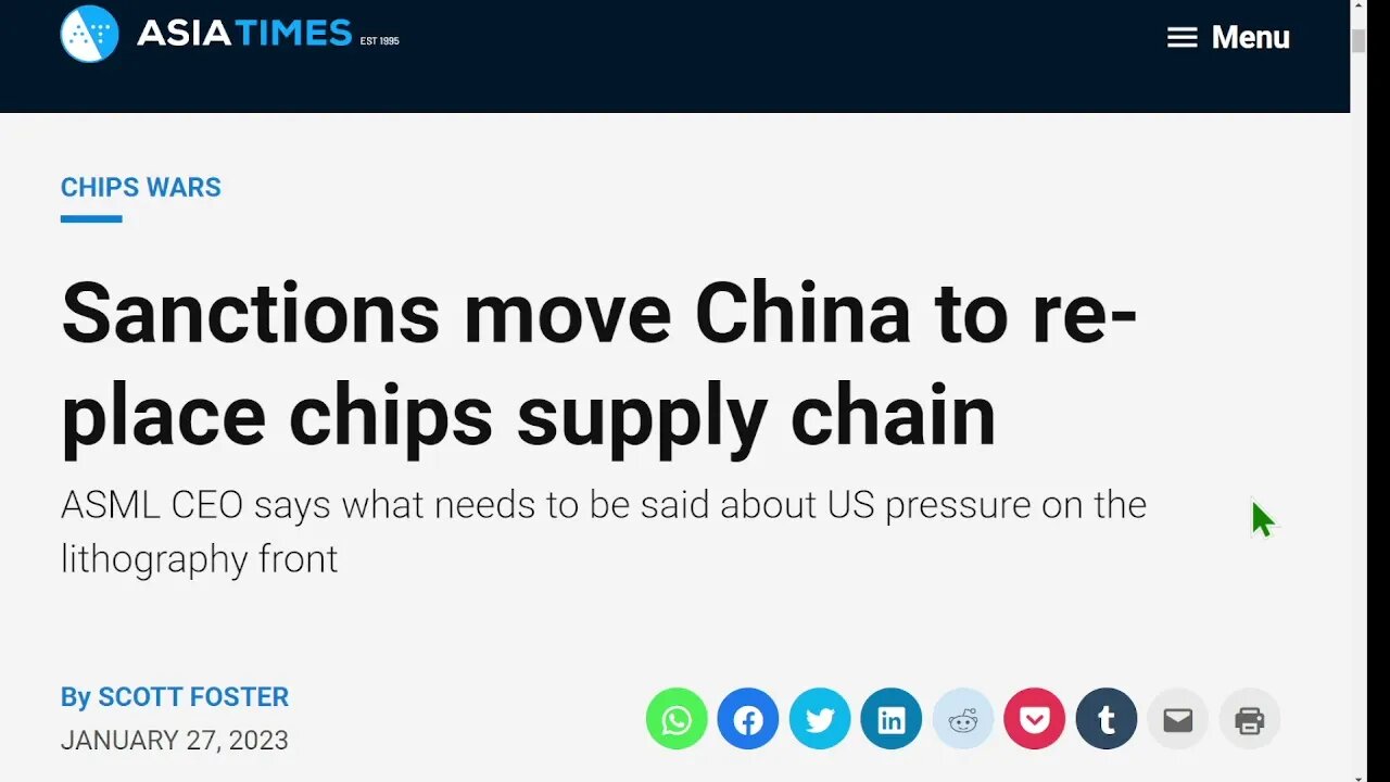 即使政客們可能非常短視，為什麼深州允許他們繼續制裁中國的芯片技術？ 難道他們不知道這只會讓中國人加倍努力克服局限性嗎？