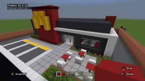 Just building in minecraft