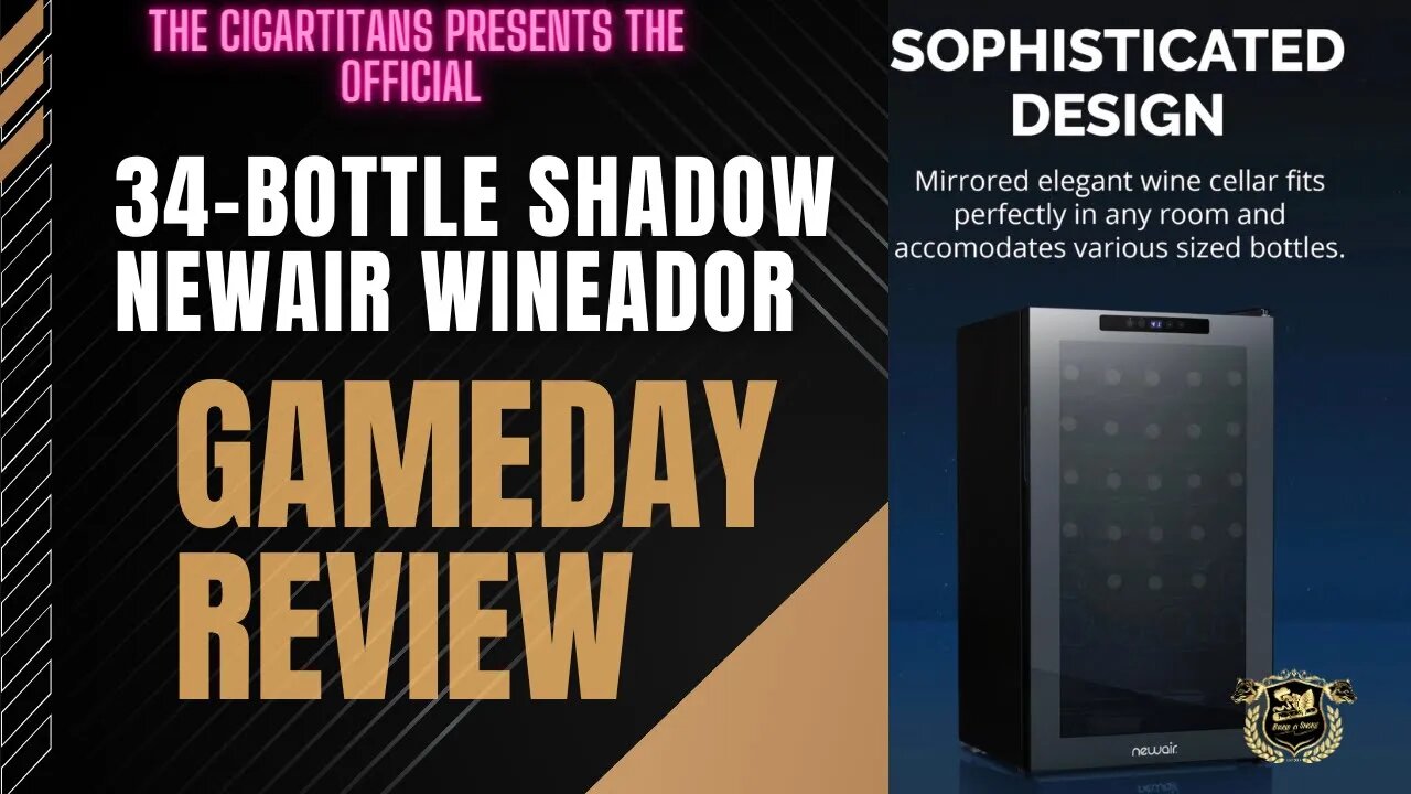 Newair Shadow Series Wine Cooler 34 Bottle (REVIEW) | Model: NWC034BK00