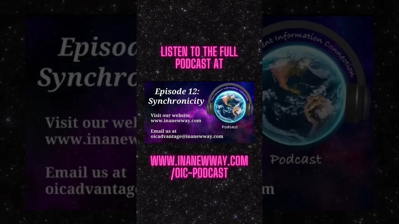 This episode shared perspective on the profound subject of synchronicity! Full episode on YouTube!