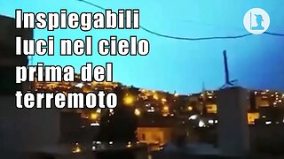 TERREMOTO IN SIRIA/TURCHIA, STRANI LAMPI BLU ILLUMINANO IL CIELO UN ATTIMO PRIMA