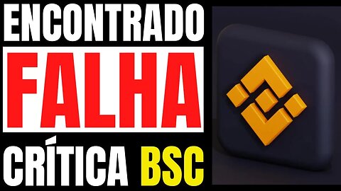 REVELADO O MAIOR BUG QUE QUASE ACABOU COM A BSC CHAIN