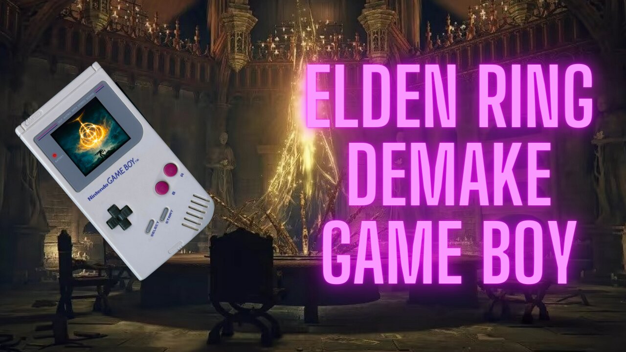 ⭐Elden Ring Demake😲Game Boy 🎮 Complete in 13 Minutes 🤯🤯