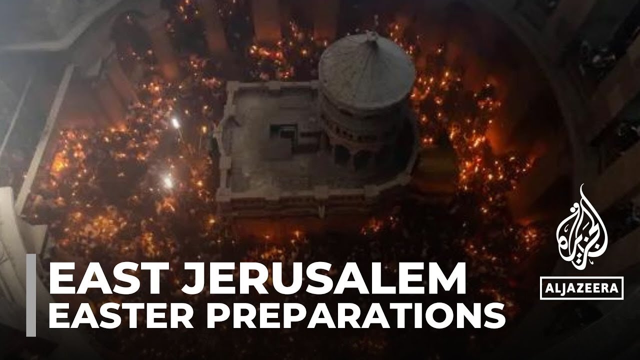 Orthodox Christian worshippers are preparing to mark Easter in occupied east Jerusalem