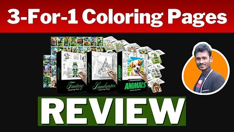 3-For-1 Coloring Pages PLR Review 🔥Grab 1,500+ High-Quality Coloring Pages For Adults and Kids!