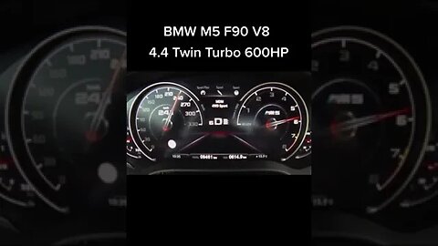 BMW M5 F90 acceleration on German Autobahn