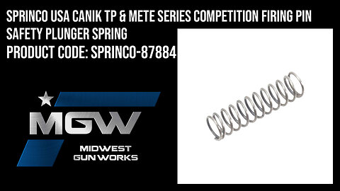 Sprinco USA Canik TP & METE Series Competition Firing Pin Safety Plunger Spring - SPRINCO-87884