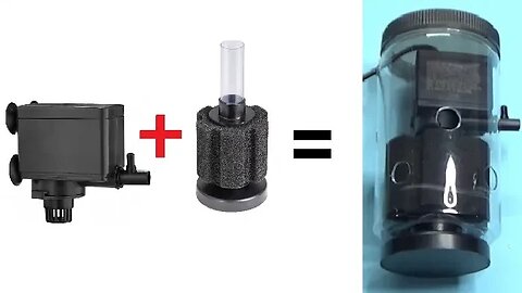 Sponge filter hydro powered