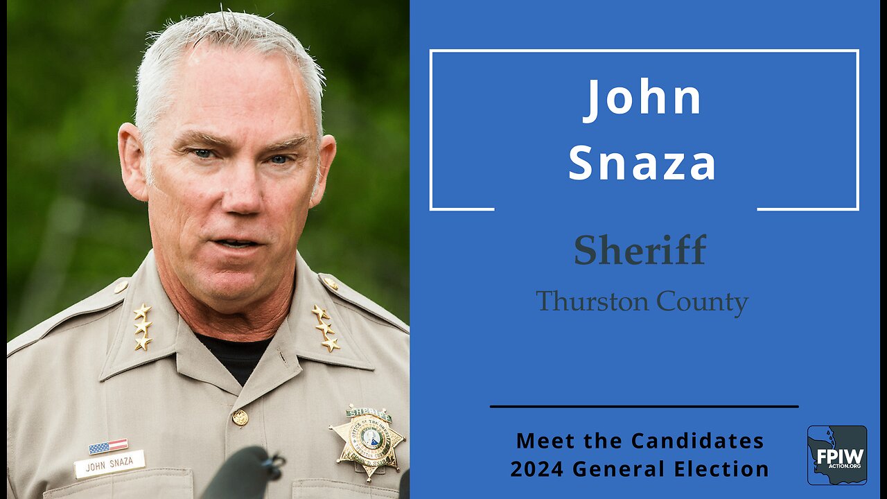 John Snaza • Sheriff • Thurston County