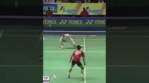 Lee Chong Wei vs Taufik Hidayat (exciting 51-shot rally) All England 2008