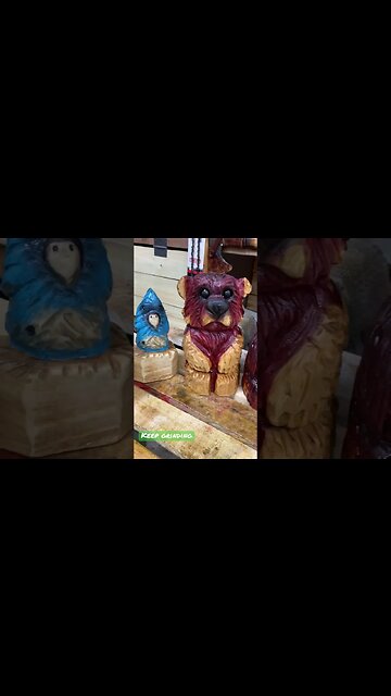 New Chainsaw Carvings Drying