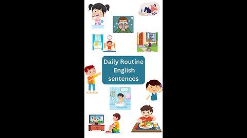 💥 Daily routine english sentences 💥