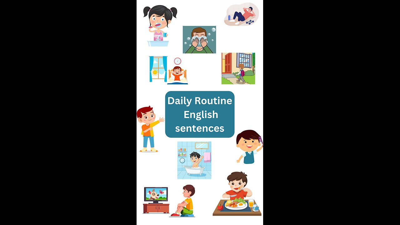 💥 Daily routine english sentences 💥