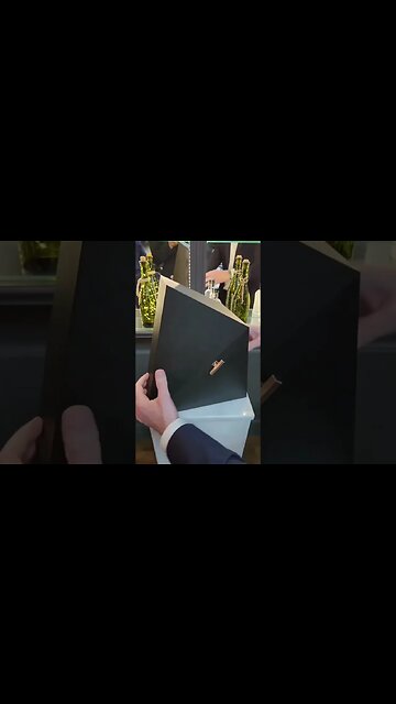 This bottle of Hennessy Richard is accessed with two secret keys!