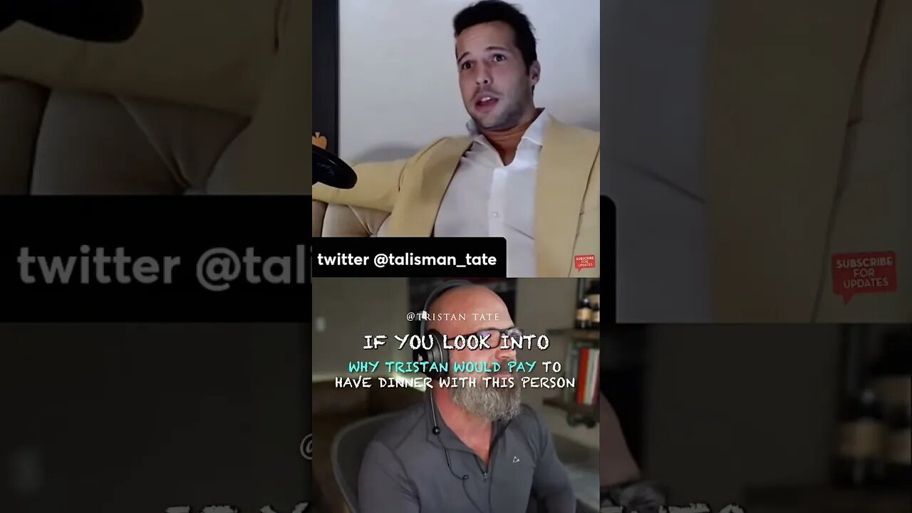 Why Tristan Tate Would Pay To Have Dinner With This Person #Shorts