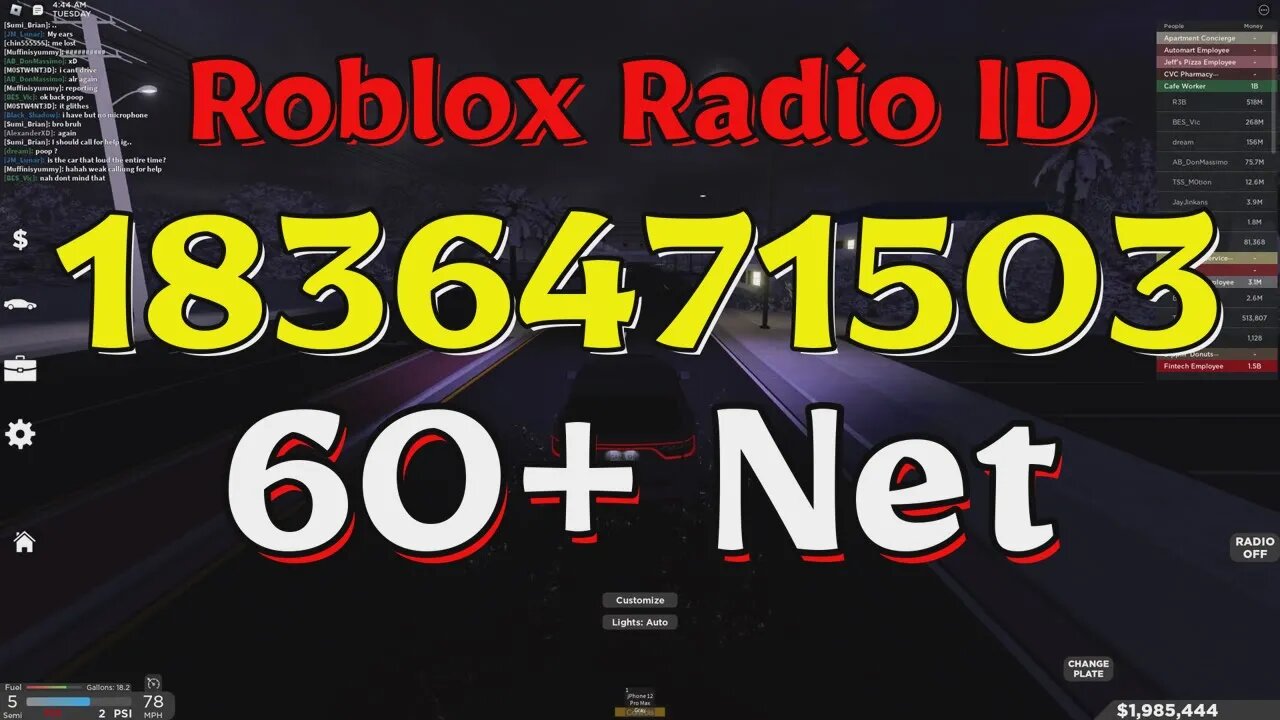 Net Roblox Radio Codes/IDs