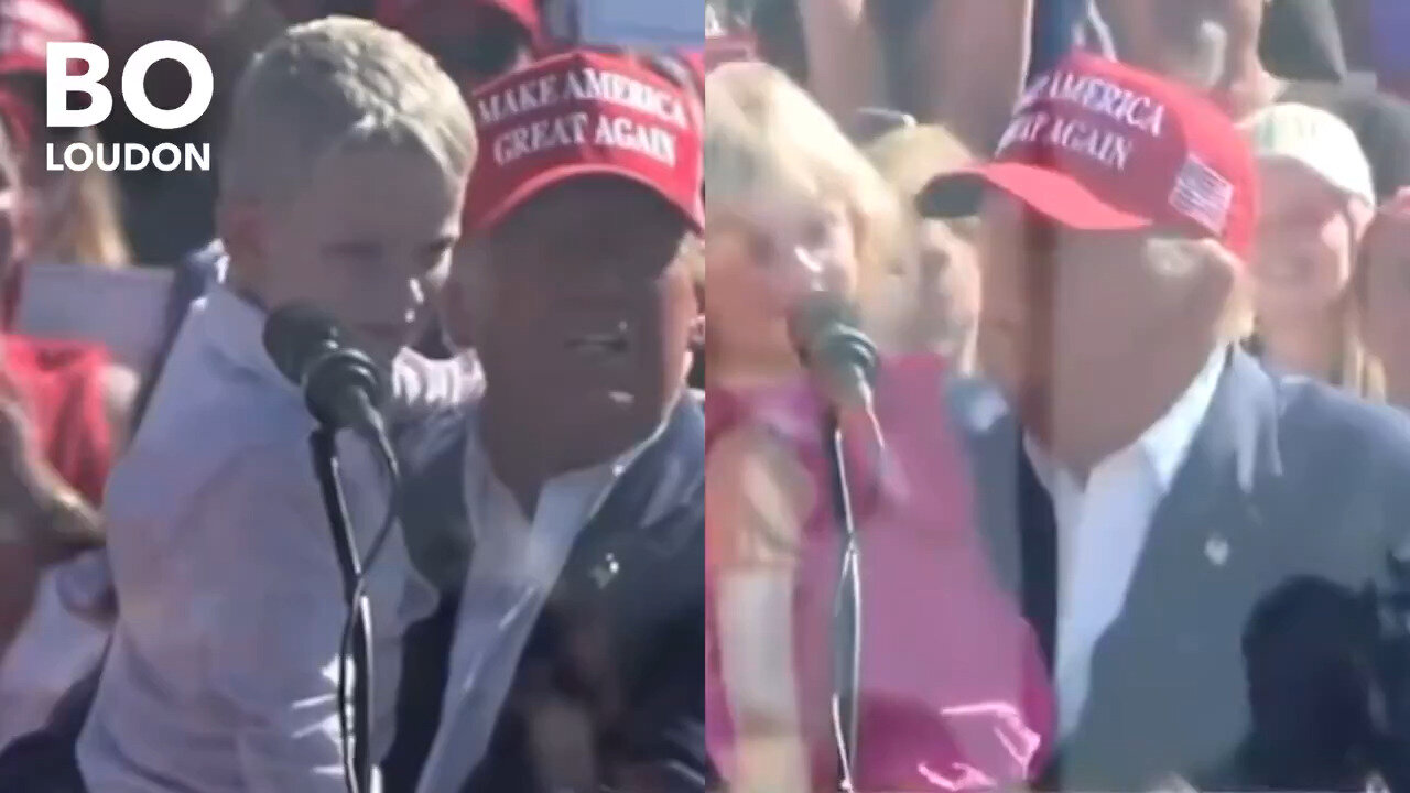 Trump's Young Grandkids Wow The Crowd At North Carolina Rally: 'Vote For Grandpa!'