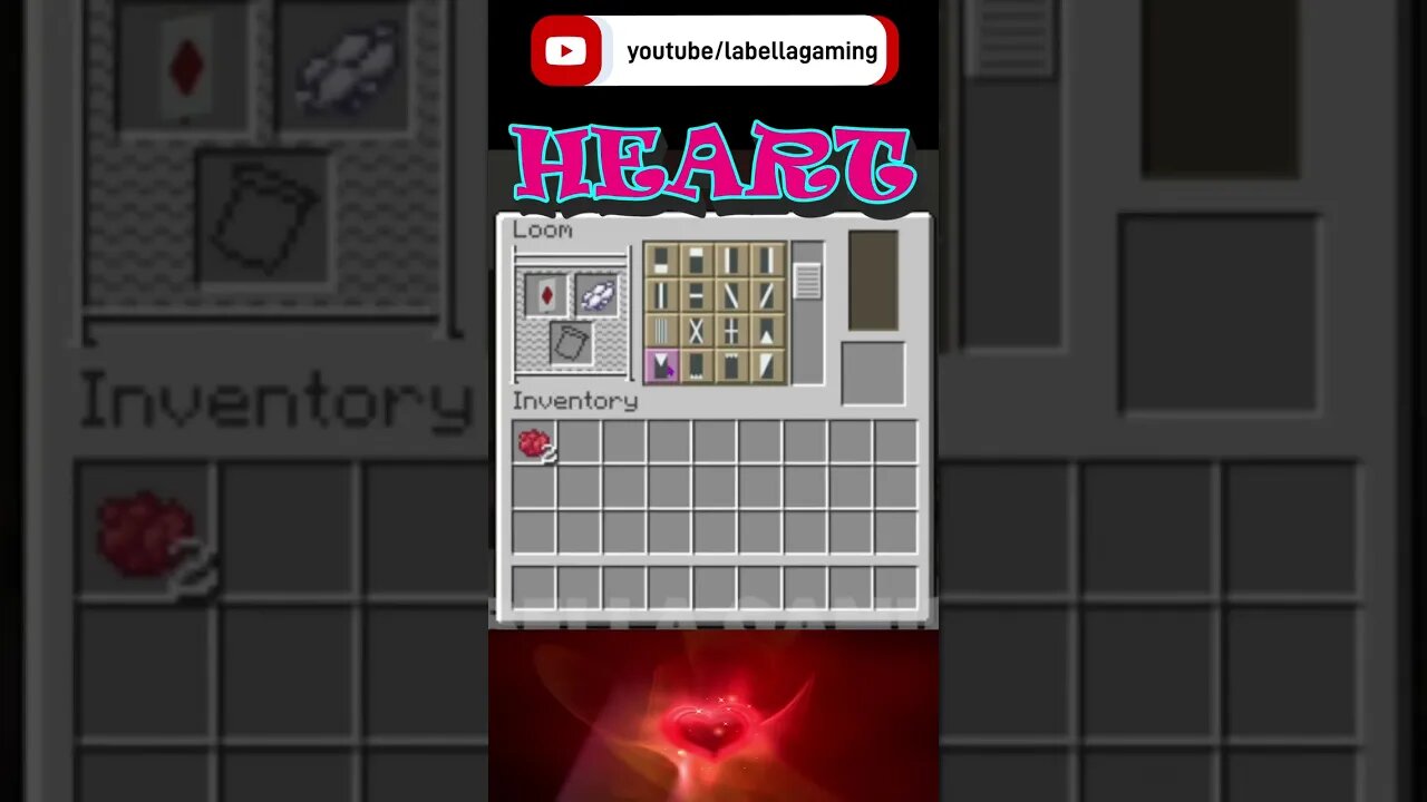 Faded Heart Banner | Minecraft