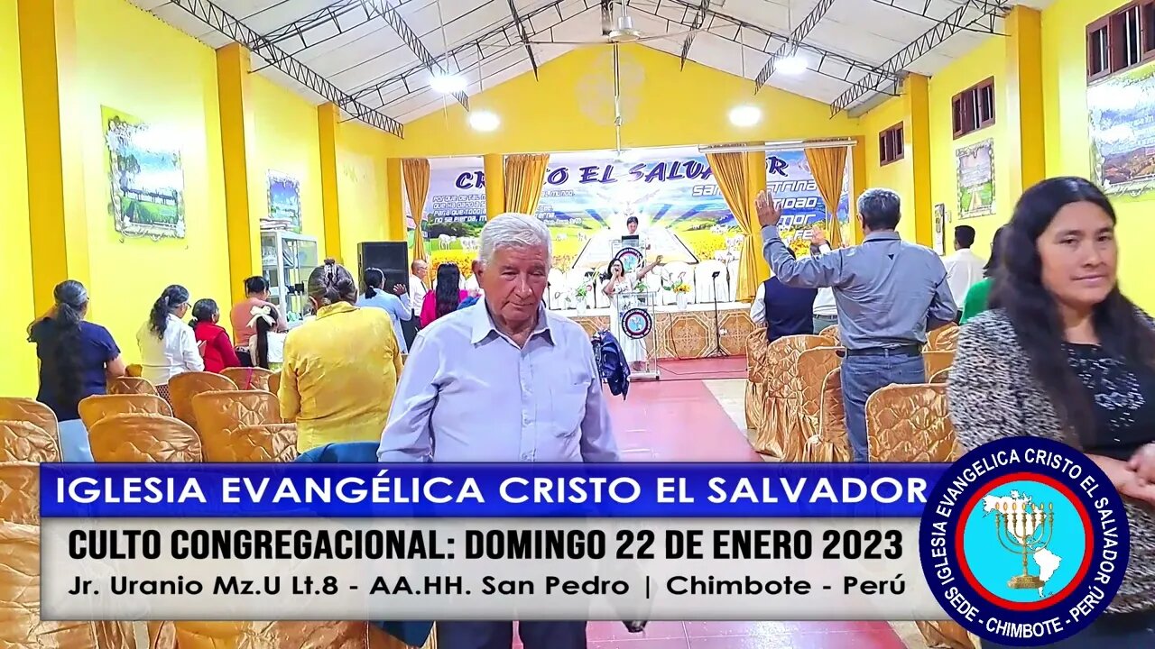 CULTO CONGREGACIONAL: DOMINGO 22 DE ENERO 2023