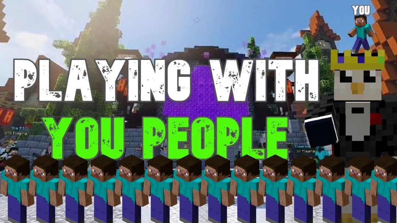 BIGGEST GAMING ON MINECRAFT SERVERS WITH YOU