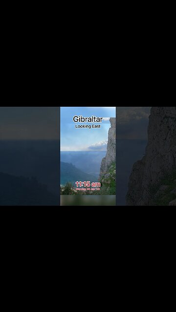 The Progression of The Storm over Gibraltar 29 Jan 2023 #shorts