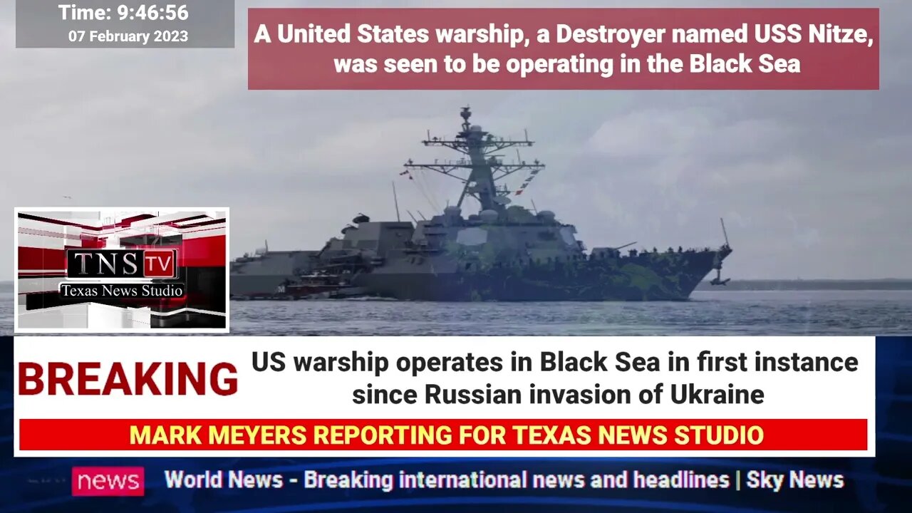 US warship operates in Black Sea in first instance since Russian invasion of Ukraine